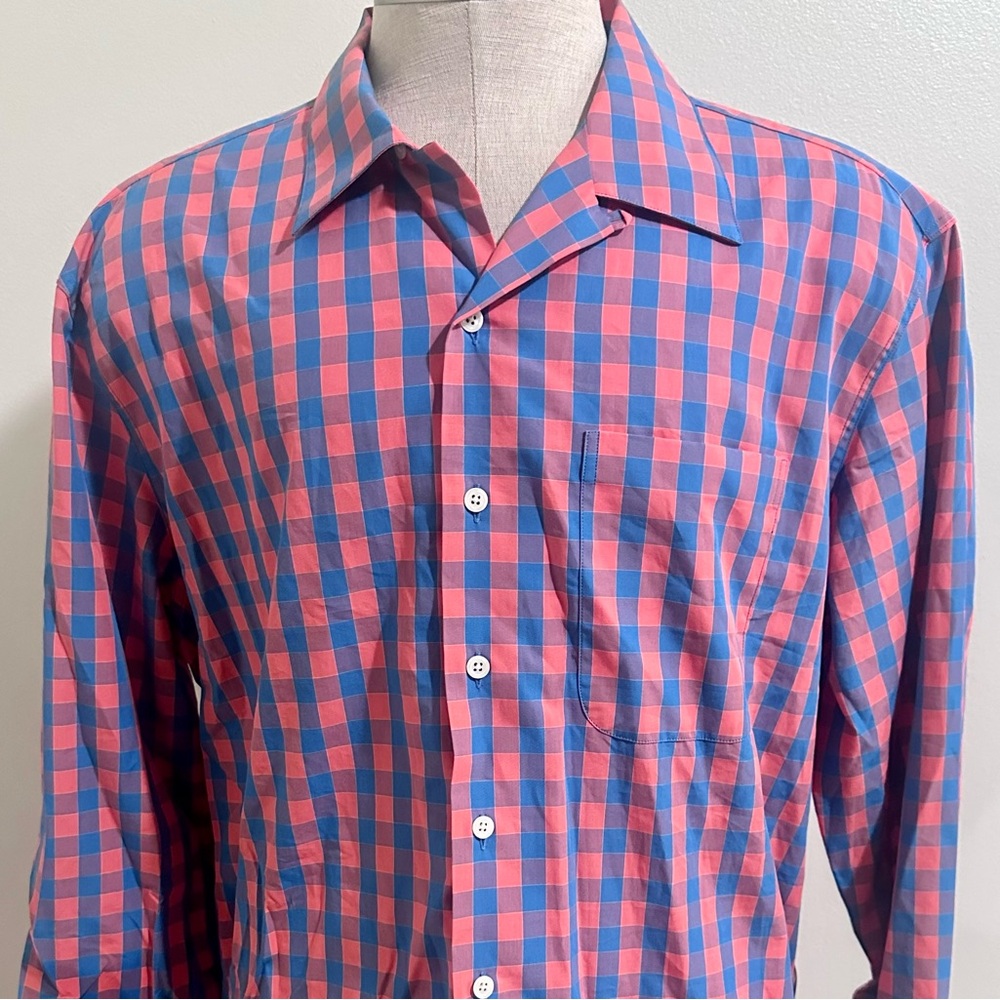 Atlantic Rancher Company Long Sleeve Blue Pink Check Size XL